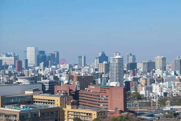 Осака Япония Декабря 2016 Вид Городской Пейзаж Осаке Сверху Японии — стоковое фото