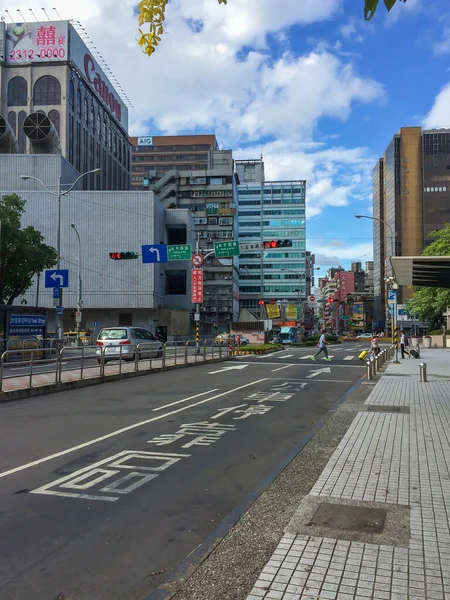 Taipei Taiwan Julho 2015 Vista Tráfego Rodoviário Dos Buidings Capital — Fotografia de Stock