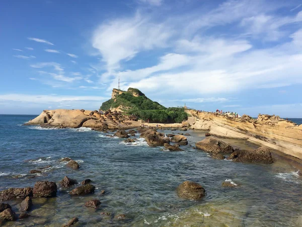 Parcul Geoparc Yehliu Din Coasta Nord Taiwanului Imagine de stoc