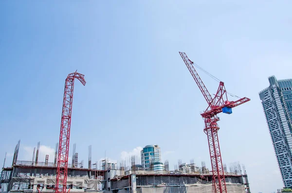 Construction crane accident in Bangkok Thailand.