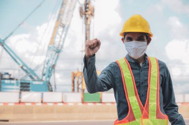 Ön manzara, inşaat mühendisi inşaat alanında başarılı bir mühendis inşaat alanında başarılı bir mühendis..