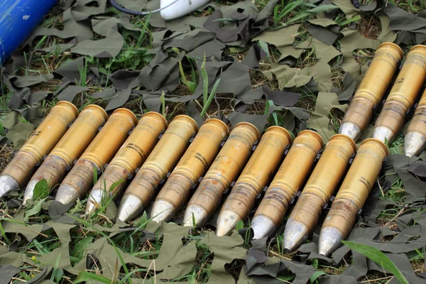 Amunicji praktyce śmigłowca apache — Zdjęcie stockowe
