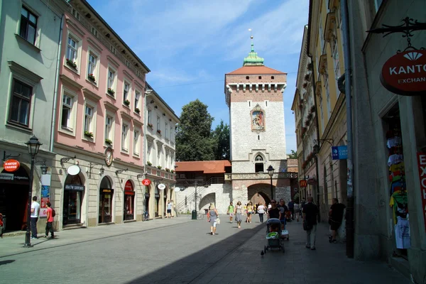 El casco antiguo de Cracovia en Polonia — Foto de Stock