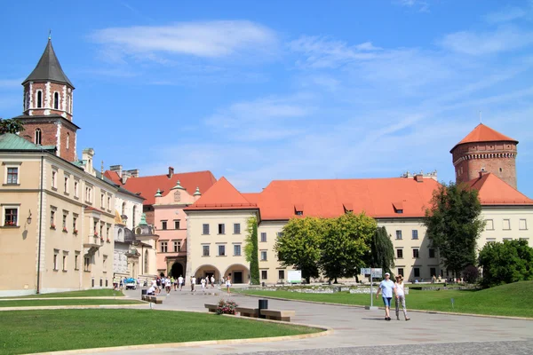 The Gothic Wawel Castle in Krakow in Poland was built from 1333 to 1370 — Stock Photo, Image