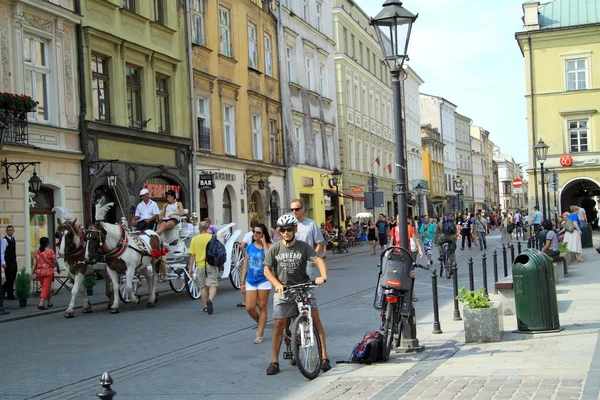 Ciudad vieja de Cracovia en Polonia — Foto de Stock