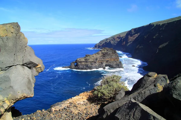 Lino de la costa de Canarias La Palma — Foto de Stock