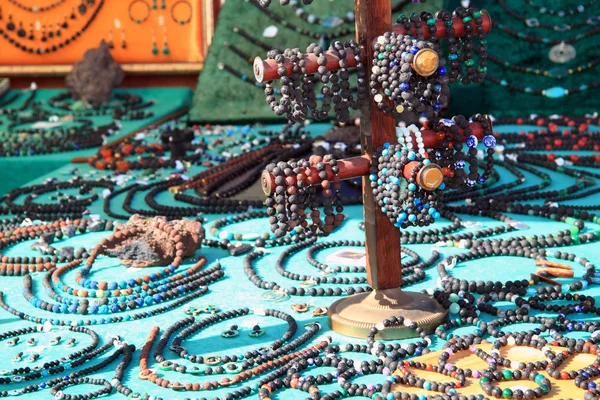 Jewelry with stones and lava stones — Stock Photo, Image