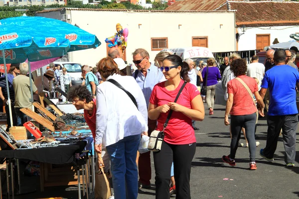 Tryckt den livliga marknaden — Stockfoto