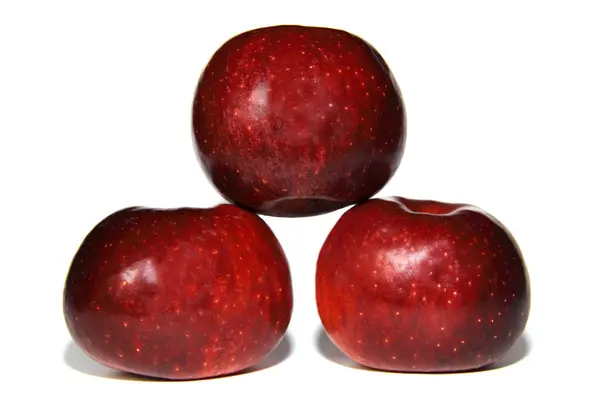 Ripe dark red apples — Stock Photo, Image