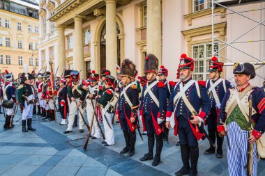Bratislava, Slovakya - 21 Mayıs 2016: N kuşatmasının bir hatırlatıcısı