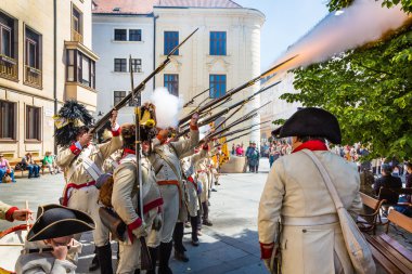 Bratislava, Slovakya - 21 Mayıs 2016: N kuşatmasının bir hatırlatıcısı