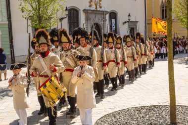 Bratislava, Slovakya - 21 Mayıs 2016: Napolyon kuşatmasının bir hatırlatıcısı