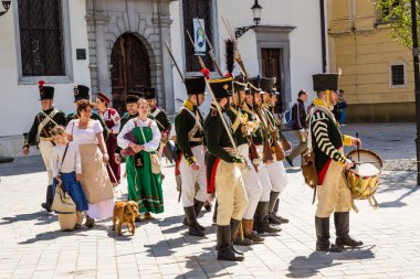 Bratislava, Slovakya - 21 Mayıs 2016: Napolyon kuşatmasının bir hatırlatıcısı