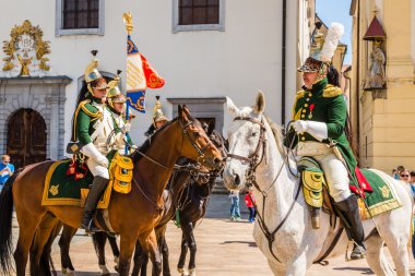 Bratislava, Slovakya - 21 Mayıs 2016: Napolyon kuşatmasının bir hatırlatıcısı