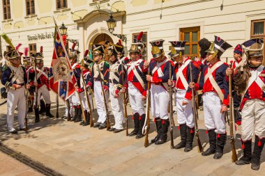Bratislava, Slovakya - 21 Mayıs 2016: Napolyon kuşatmasının bir hatırlatıcısı