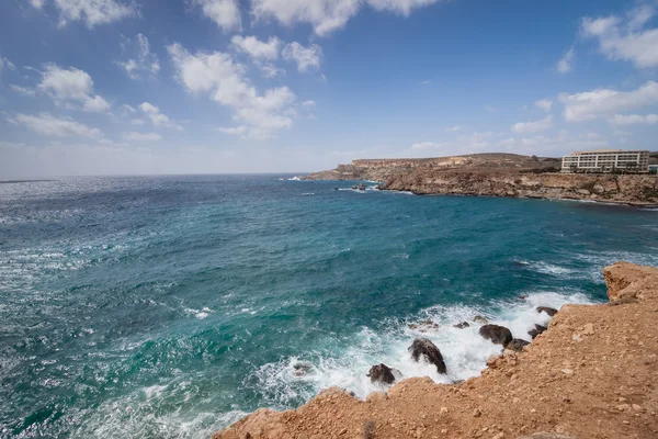 Playa de arena en la isla de Malta — Foto de Stock