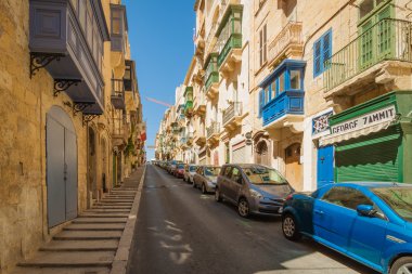Valletta, Malta - 05 Mayıs 2016: cadde ve sokakları V