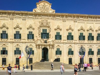 Valletta, Malta - 05 Mayıs 2016: Auberge de Castille