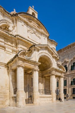 Valletta, Malta - 05 Mayıs 2016: Kilise Saint Catherine