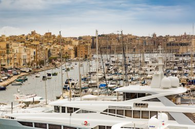 Valletta, Malta - 07 Mayıs 2017: Grand liman içinde