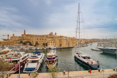 Valletta, Malta - 07 Mayıs 2017: Grand liman içinde