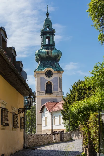 Gasse der Stadt banska stiavnica — Stockfoto