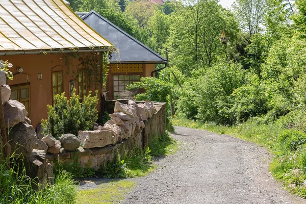 Forest park över Banska Stiavnica — Stockfoto