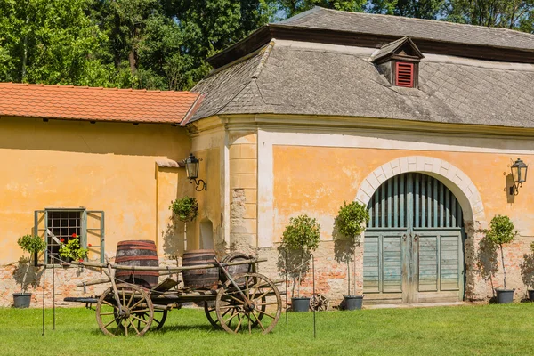 Farm yard the chateau Milotice — Stock Photo, Image