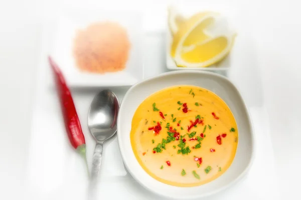 Sopa de lentilha - Mercimek corbasi — Fotografia de Stock