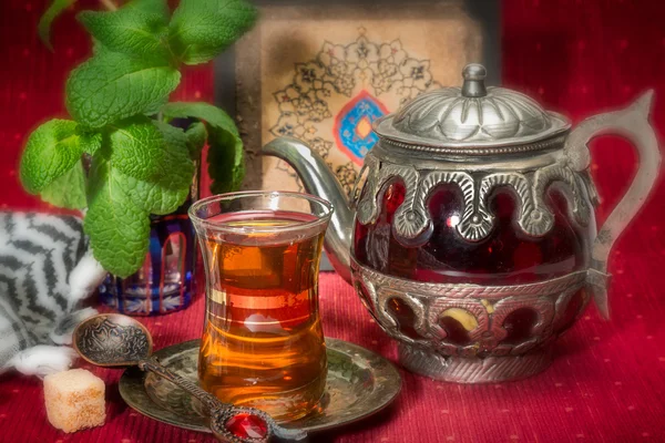 Té de menta árabe — Foto de Stock