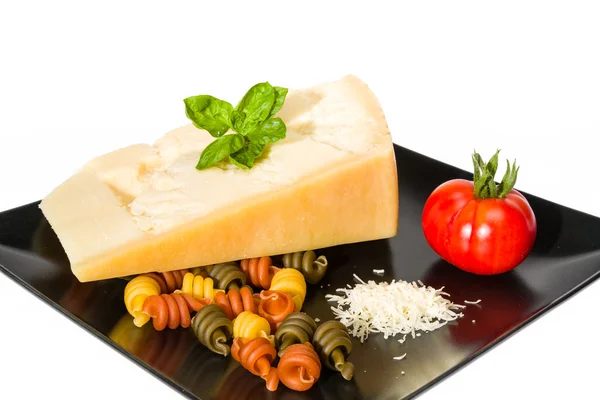 Queso, pasta y tomate — Foto de Stock