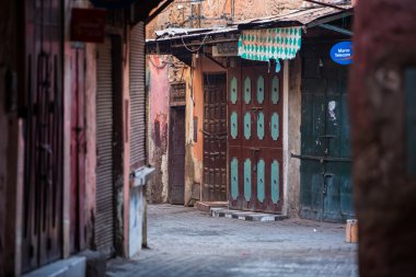 Marakeş eski sokaklarında