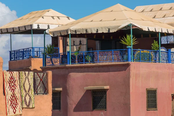 Marrakech typiska terrasser — Stockfoto