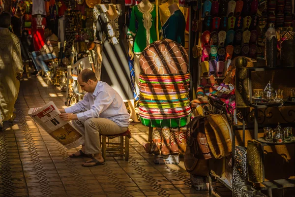 En el zoco de Marrakech Medina — Foto de Stock