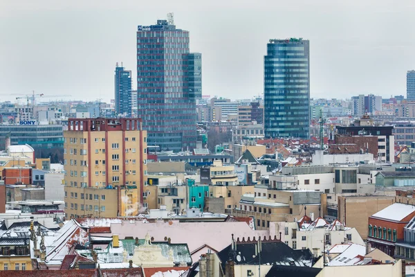Bratislava, Slovakya - 24 Ocak 2016: Şehrin görünümünü