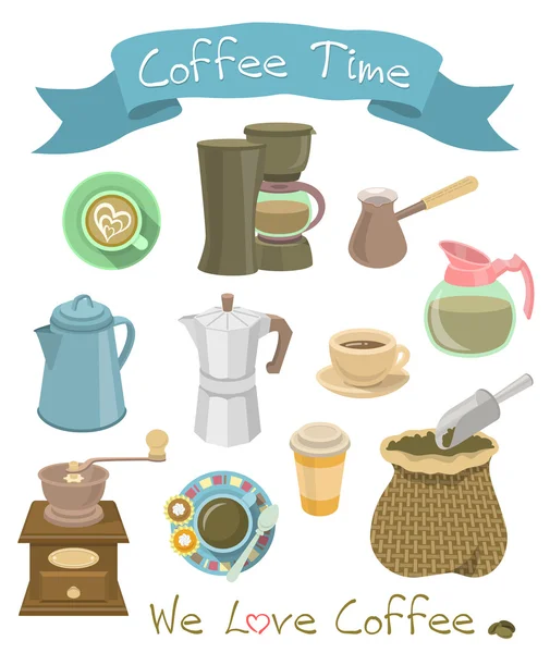 Coffee Icons — Stock Vector