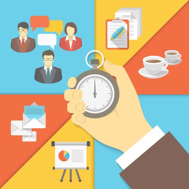 Time Management Business Concept clipart