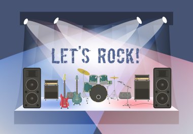 rock konseri sahne