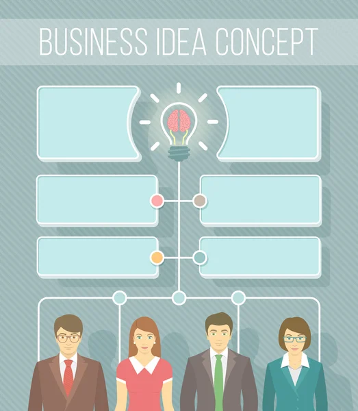 Επιχειρηματική ιδέα Infographics — Διανυσματικό Αρχείο