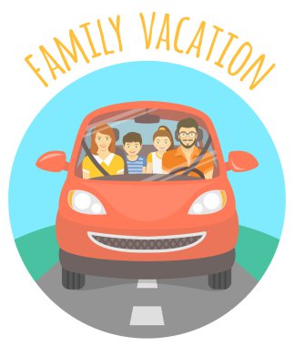 Araba ile aile tatil gezisi