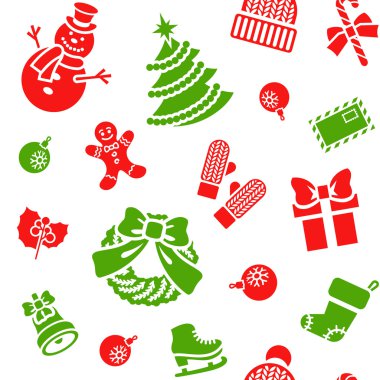 Noel tatil sorunsuz arka plan deseni