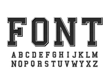 Vektör biçiminde modern yazı tipi koleji