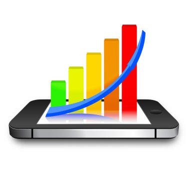 telefon Infographic vektör