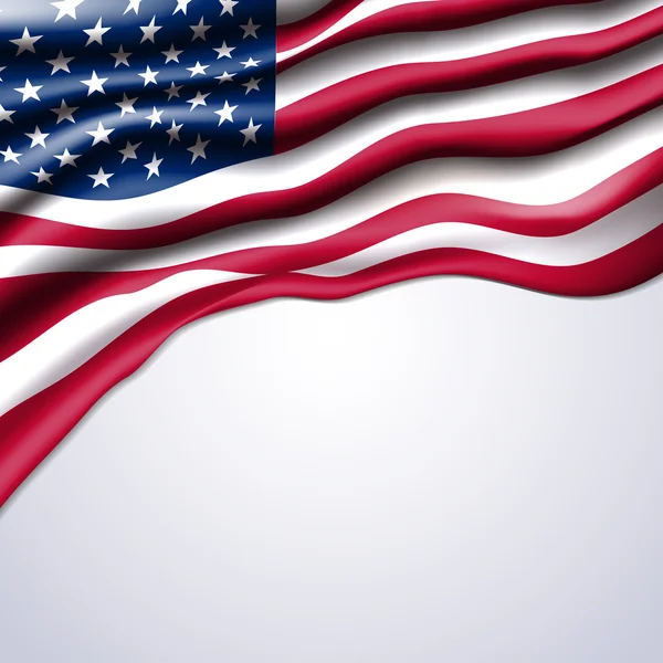 Amerikan bayrağı gerçekçi vektör