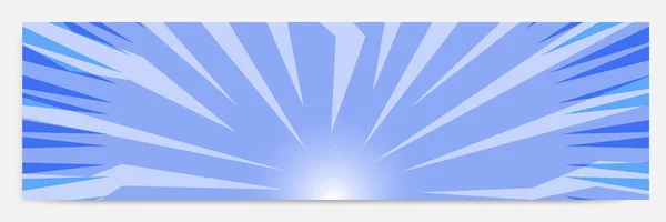 Sunburst Starburst Abstract Vintage Retro Modern Background Template Blue White — Stock Vector