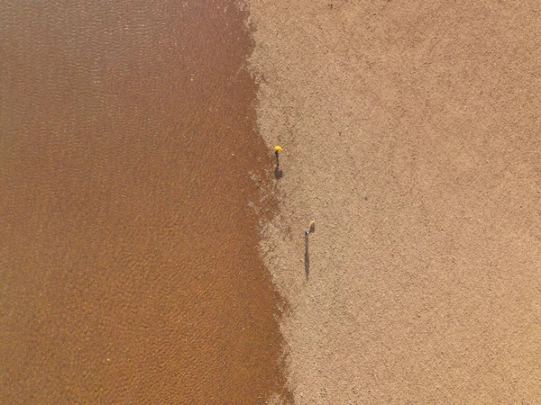 Schöner Kiesstrand Sibirien — Stockfoto