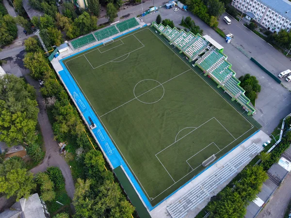 Estádio Futebol Temp Cidade Pequena — Fotografia de Stock