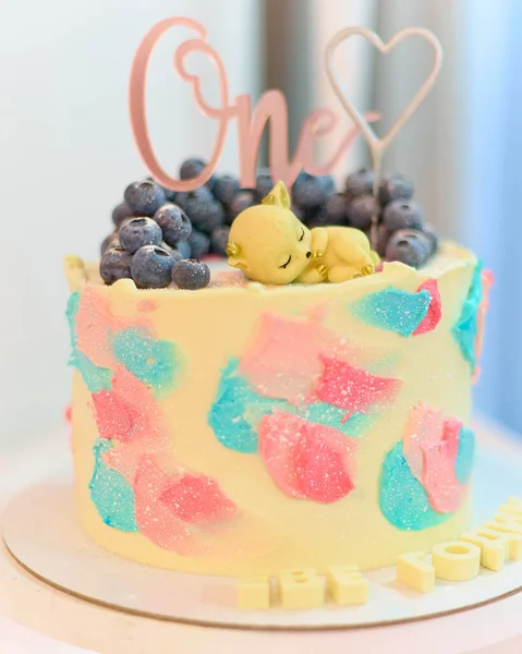 生日蛋糕 高质量的照片 — 图库照片
