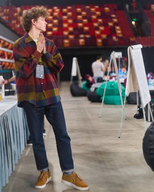 Moskova, Rusya - 27.03.2021: Irina Viner-Usmanova ritmik jimnastik sarayı, Olay Moskova Seyahat Hack 2021                  