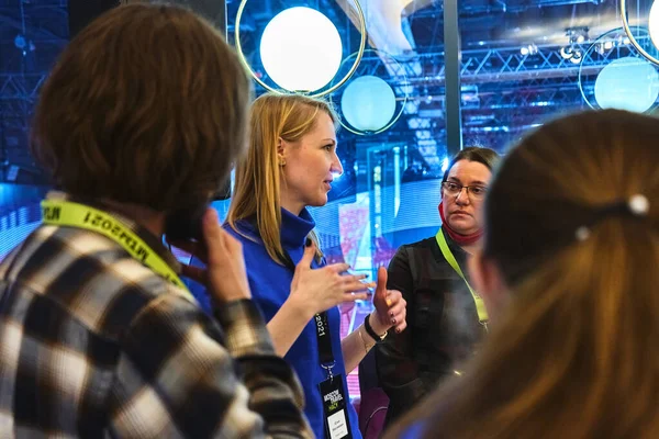 Moskova, Rusya - 27.03.2021: Irina Viner-Usmanova ritmik jimnastik sarayı, Olay Moskova Seyahat Hack 2021
